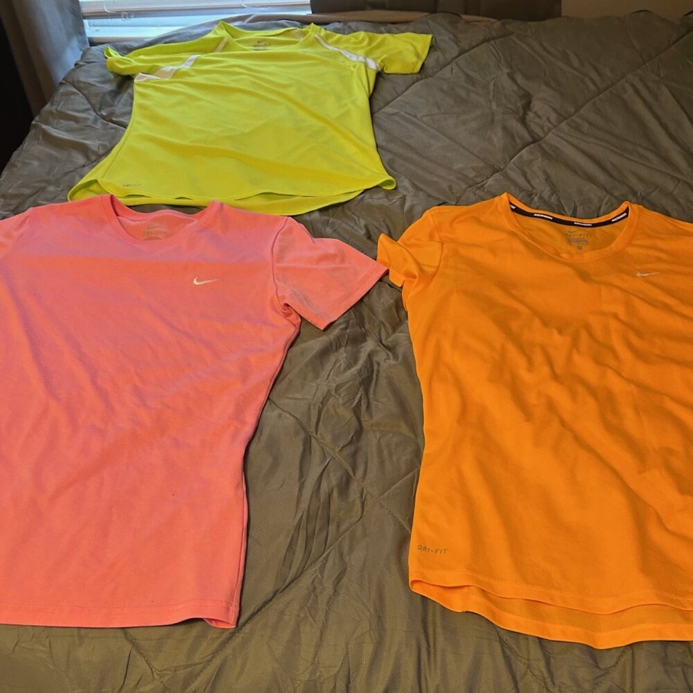 Lot of Three Large Nike Dri Fit Tops